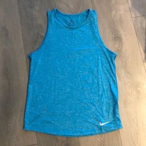 Blue Nike workout top